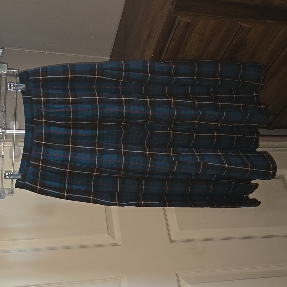 Pendleton Wool Tartan Skirt Dark Academia